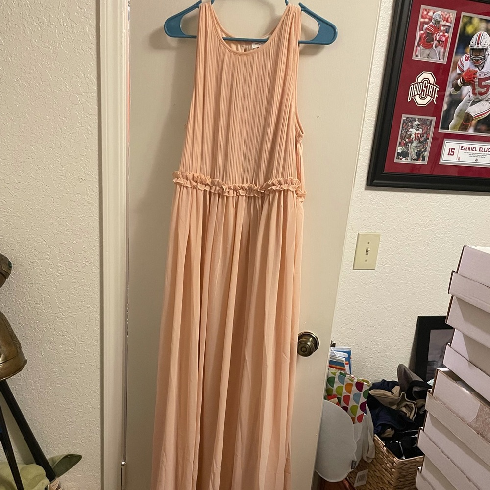 Full length chiffon dress